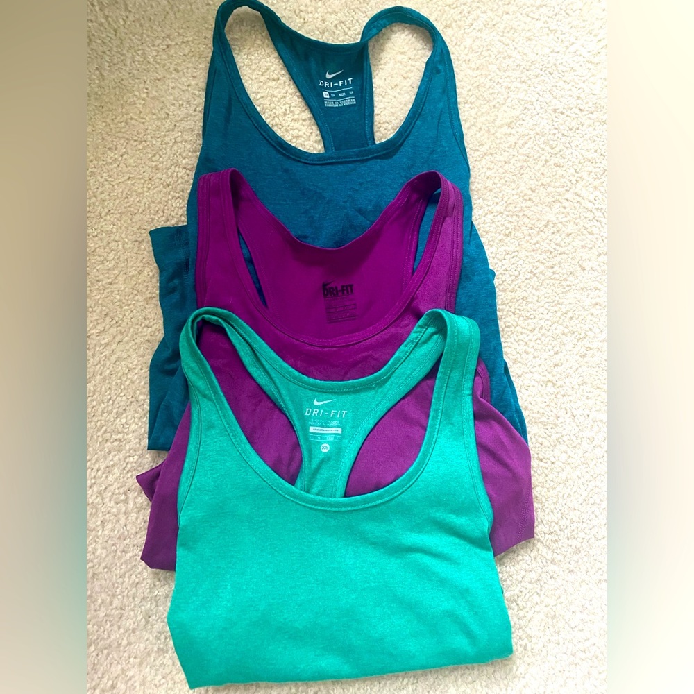 (ALL 3 for $30) DRI-FIT Nike tanks